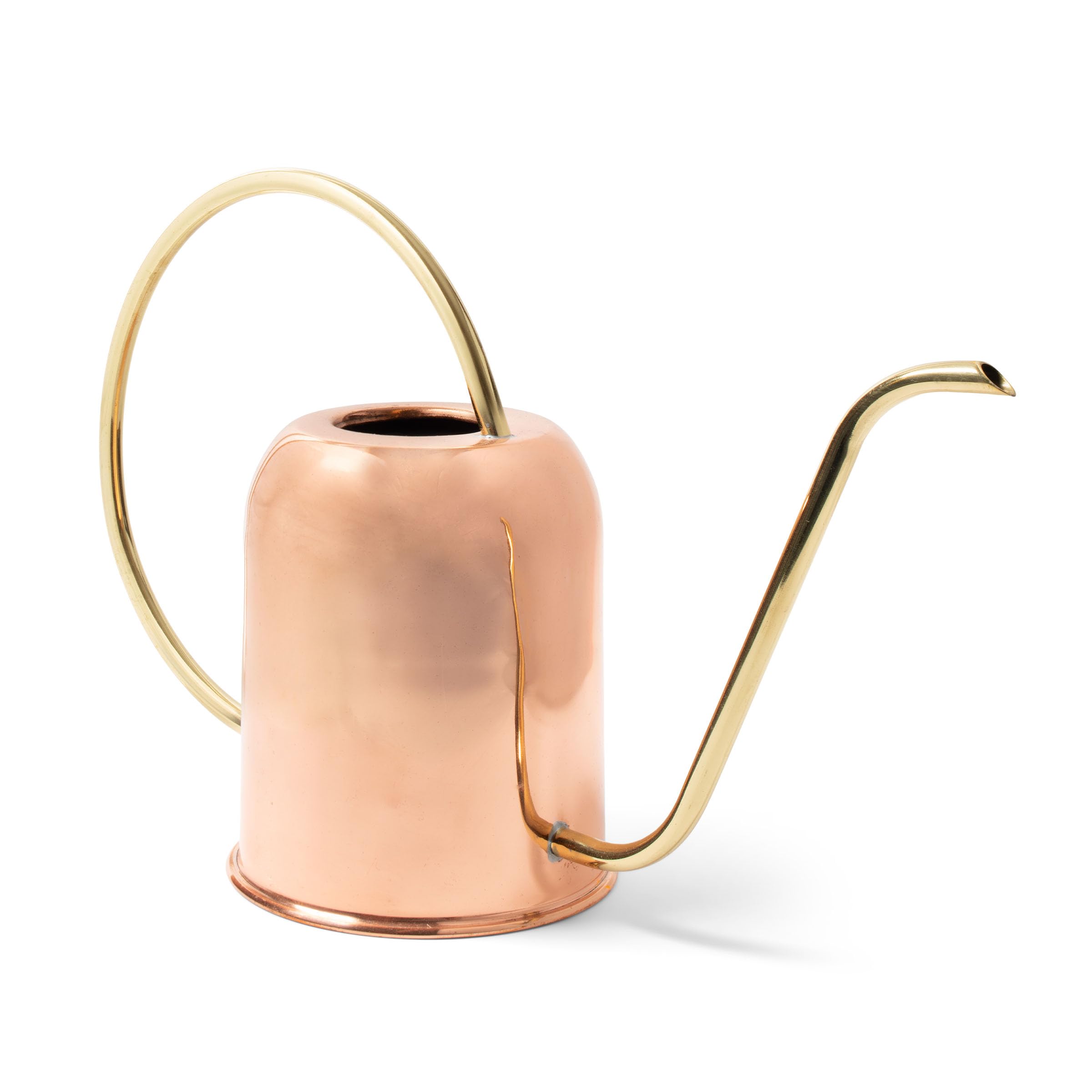 Kings County Tools copper watering can front view showing elegant decor benefit