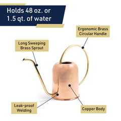 Kings County Tools long spout detail for precise watering of roots