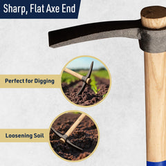 Kings County Tools oiled ash handle detail showing grip comfort and flex