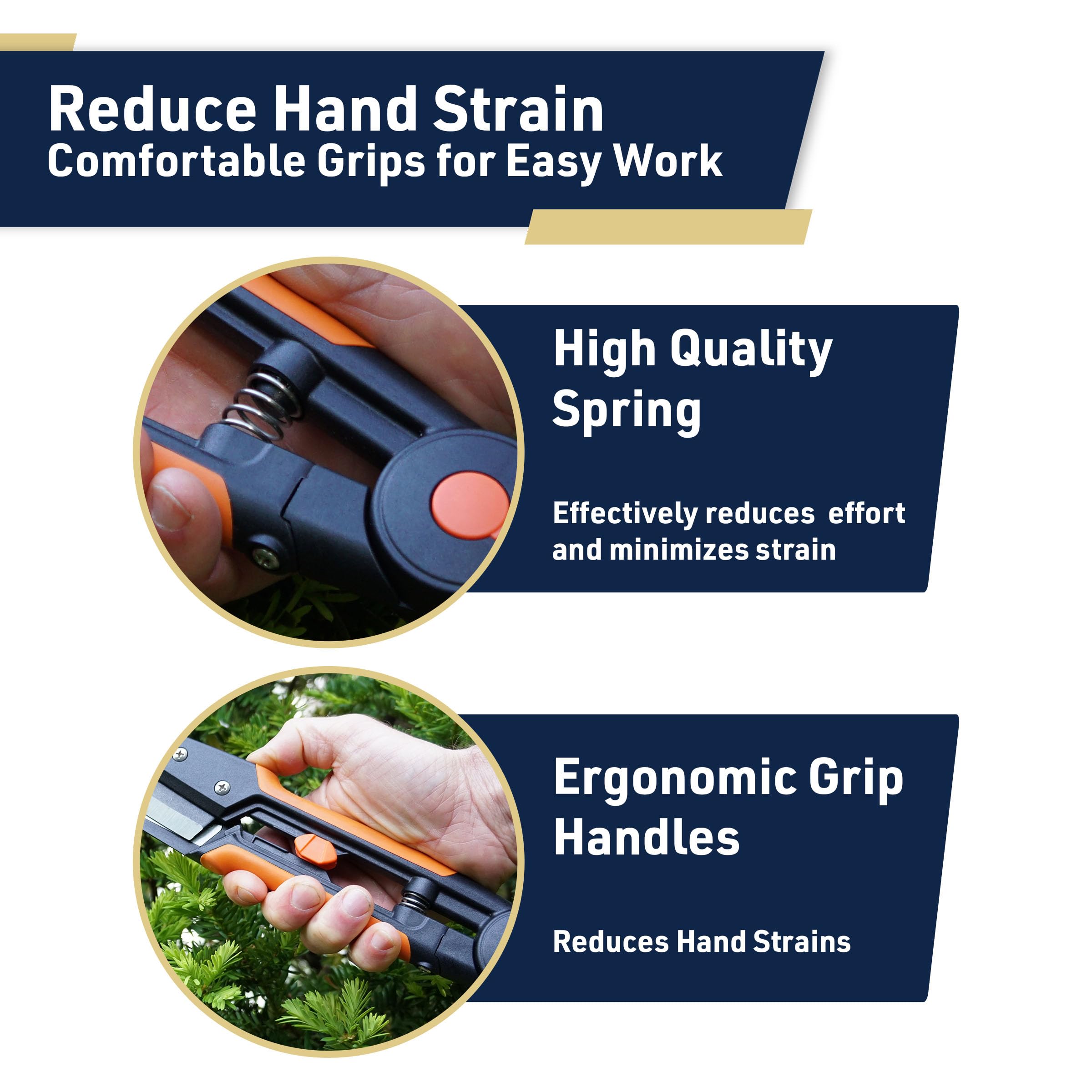 Kings County Tools handle detail with rubberized grip providing comfortable control