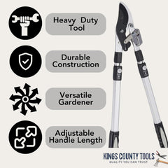 Kings County Tools blade close-up showing sharp alloy steel edge for clean cuts