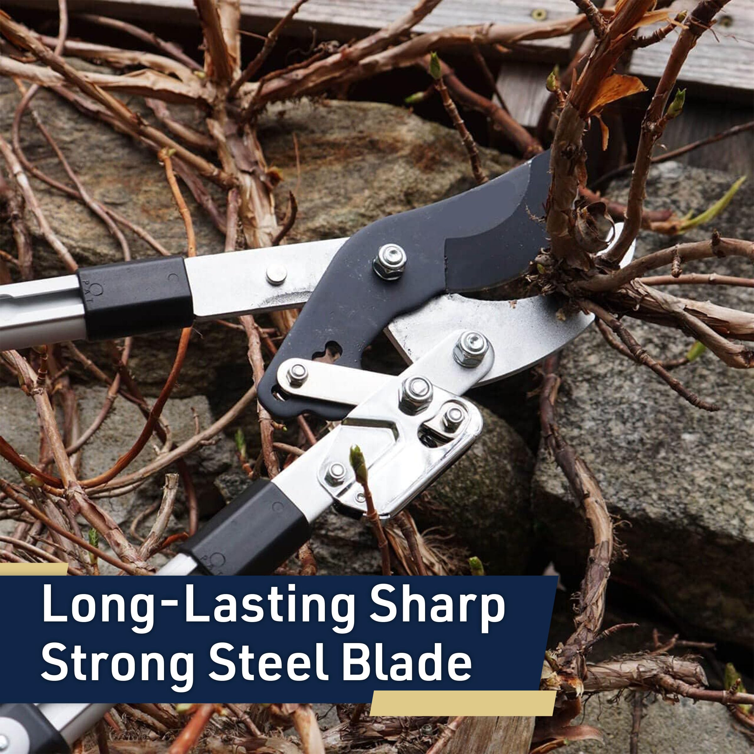 Kings County Tools cutting a 2-inch branch demonstrating ratcheting power advantage