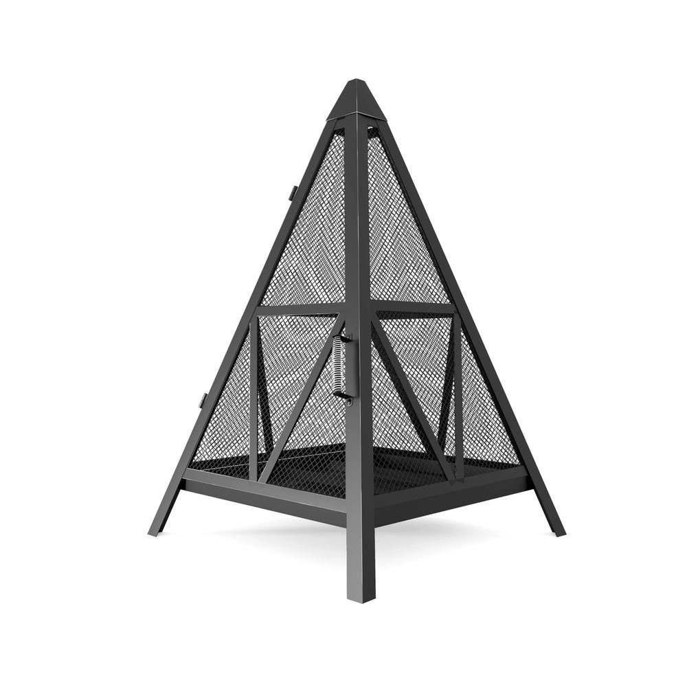 Kingson filled with logs showing stable burn and heat output