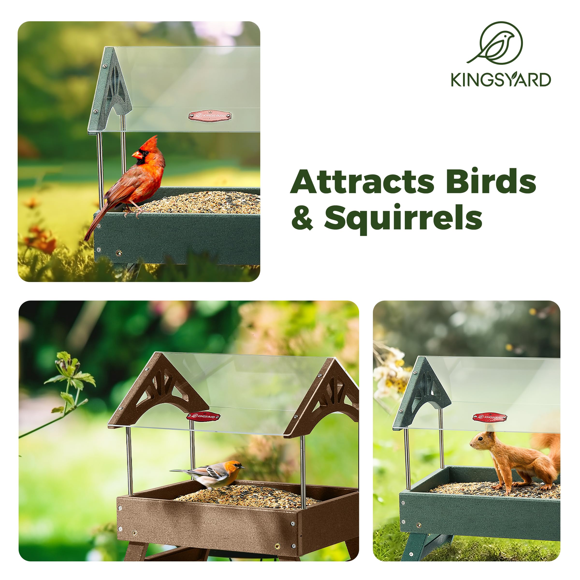 Kingsyard folded legs compact storage for easy seasonal stowing benefit