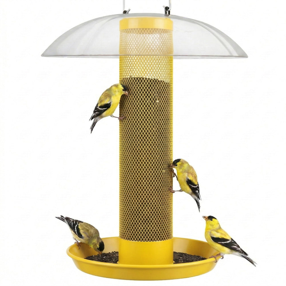 Kingsyard front view of hanging feeder showing full assembly and benefits