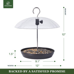 Kingsyard feeder hanging in garden attracts small backyard birds