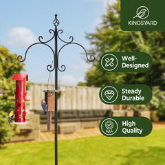 Kingsyard close-up of hook arms highlighting secure hang points for feeders