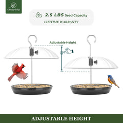 Kingsyard powder-coated metal tray close-up durable surface for seeds