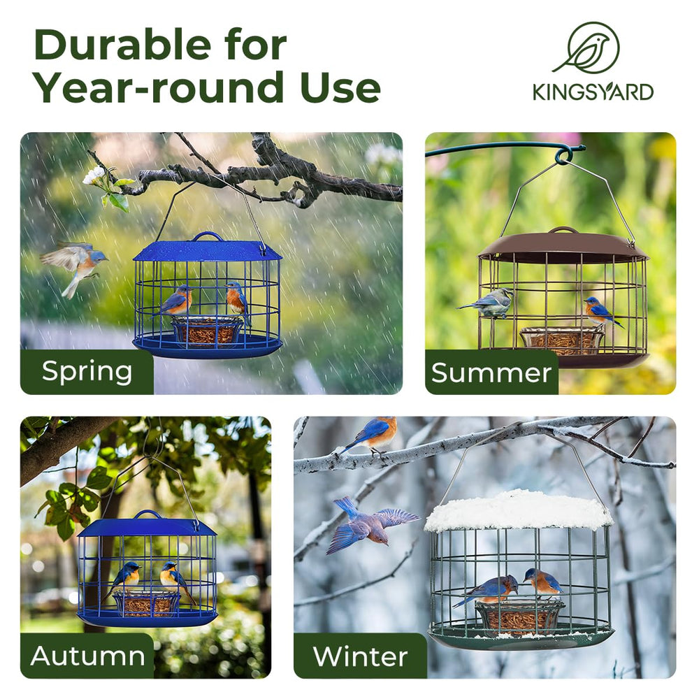 Kingsyard feeder held in hand showing compact size and durability benefit