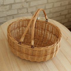 KINGWILLOW inside view empty basket showing roomy, accessible interior