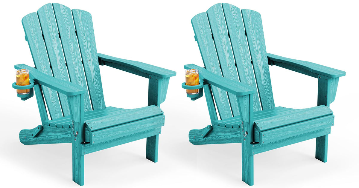 KINGYES front view Aruba chairs showing durable HDPE and comfortable profile