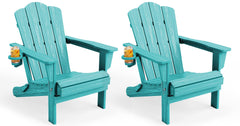 KINGYES front view Aruba chairs showing durable HDPE and comfortable profile