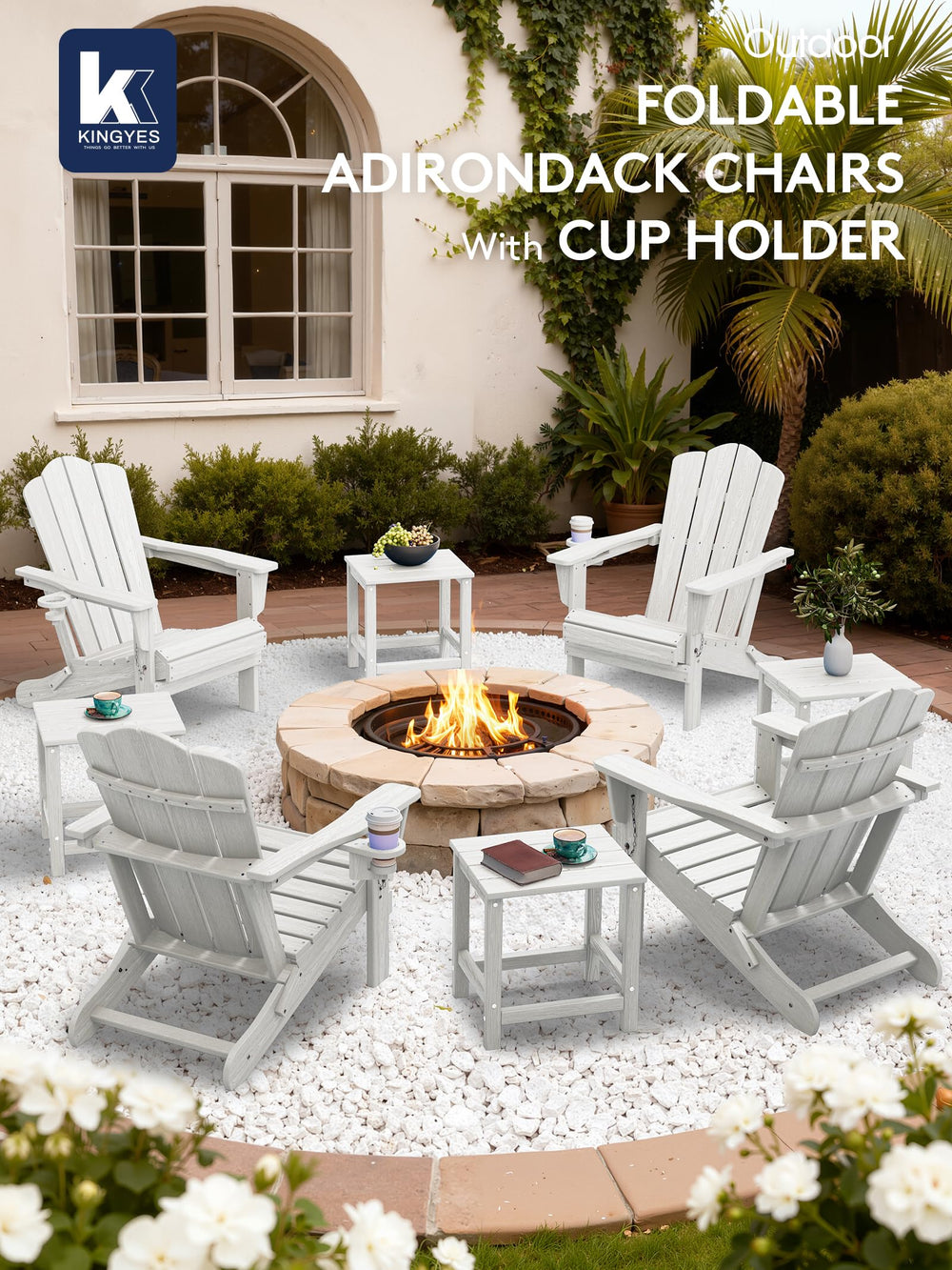 KINGYES slatted seat and back for airflow and cooler sitting comfort