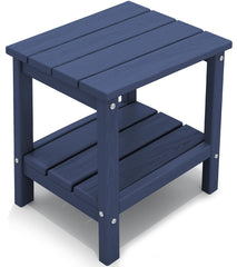 KINGYES navy side table front view showing compact stable design and color
