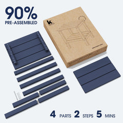 KINGYES slatted top detail demonstrating water drainage and fast-drying benefit