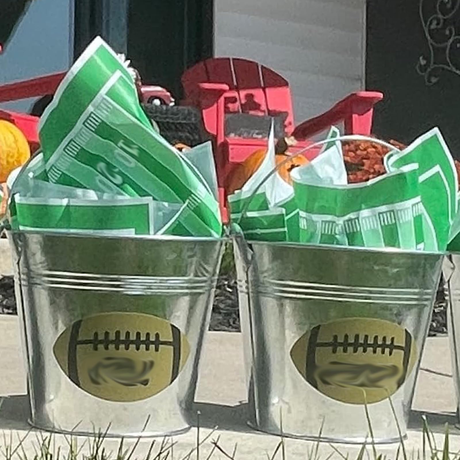 KINJOEK stacked buckets compact for storage and space-saving benefit