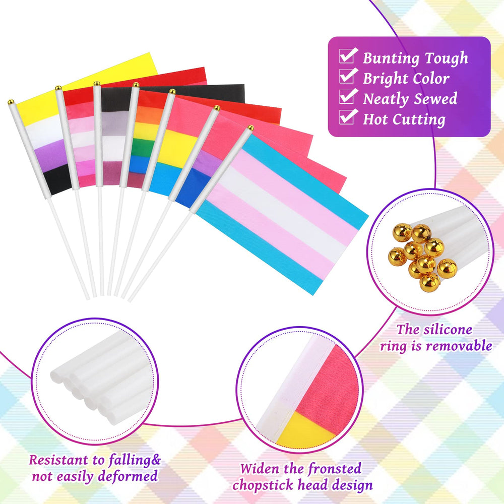 Kinlop plastic stick and flag connection showing sturdy hold and easy assembly