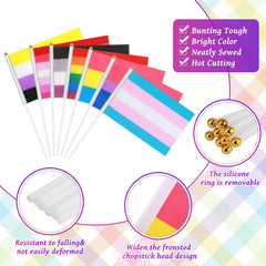 Kinlop plastic stick and flag connection showing sturdy hold and easy assembly