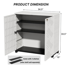 KINYING open doors revealing two shelves and organized storage advantage