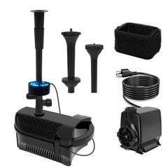 KioGro front view of pump showing compact design and outlet — reliable flow