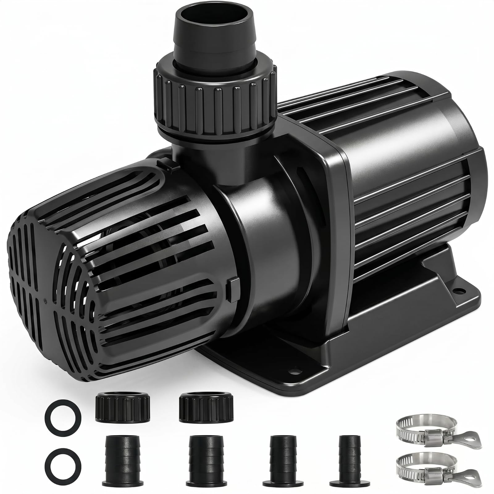 KioGro front view of pump showing outlets and sturdy housing for durable performance