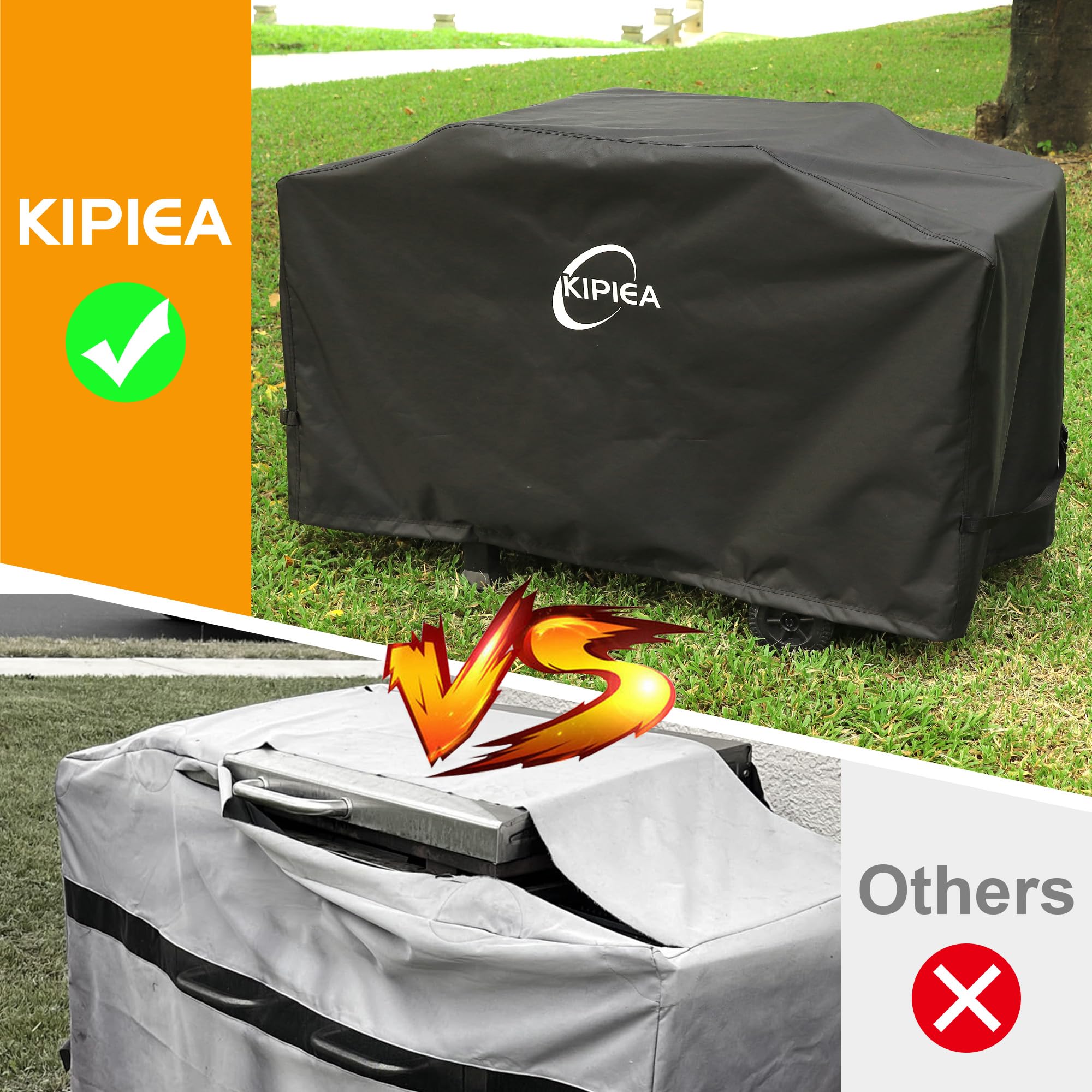 Kipiea buckles and drawstrings focused showing secure wind resistance
