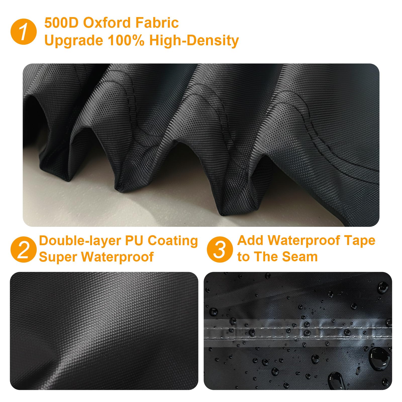 Kipiea drawstring and buckles securing cover for wind stability