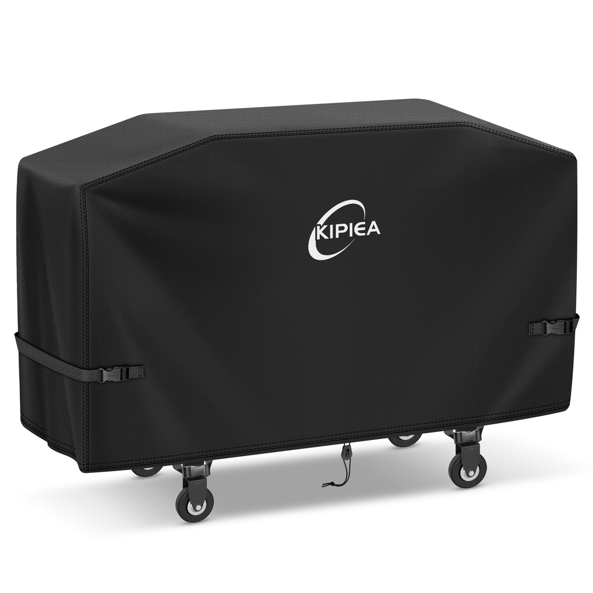 Kipiea front view on 28-inch hooded griddle showing full protection benefit
