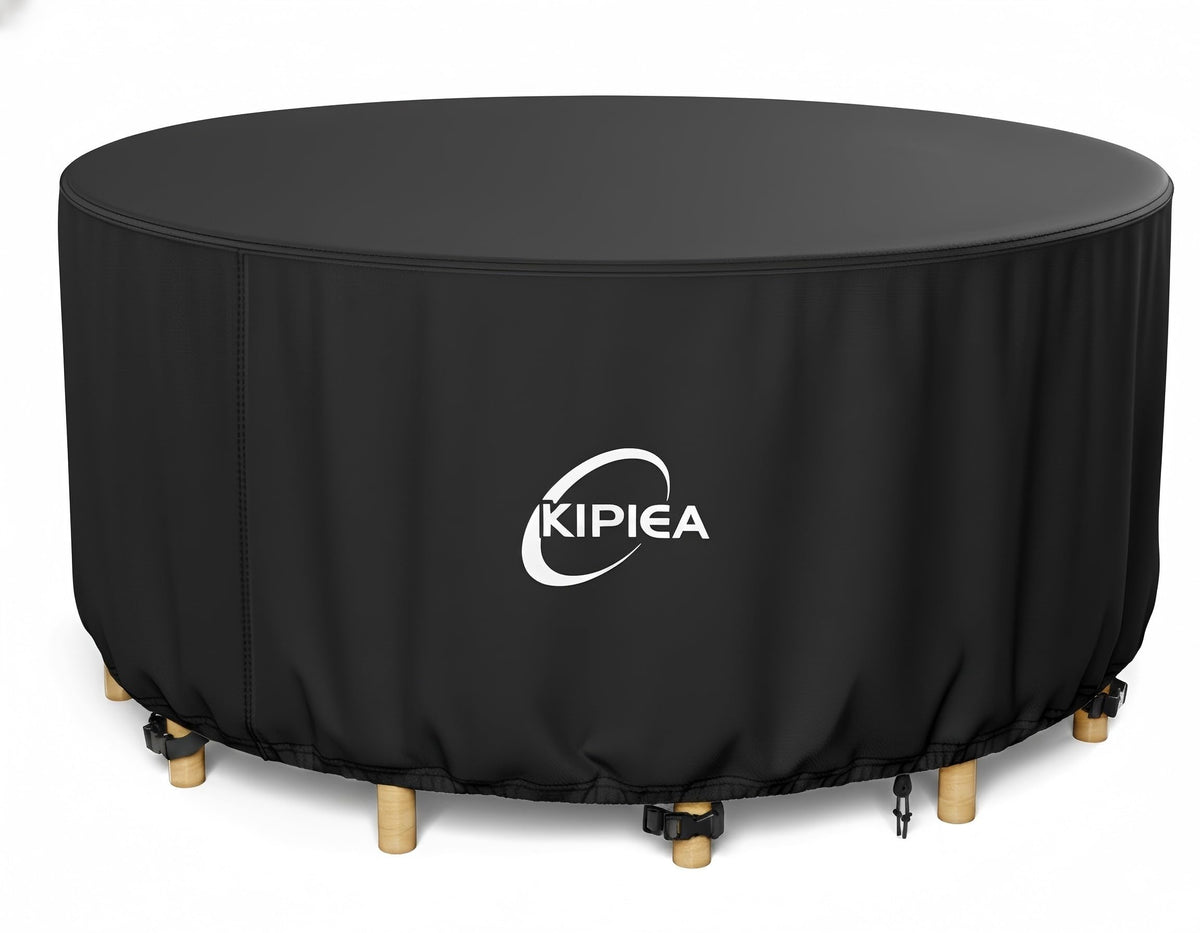 Kipiea front view showing snug fit and full table protection