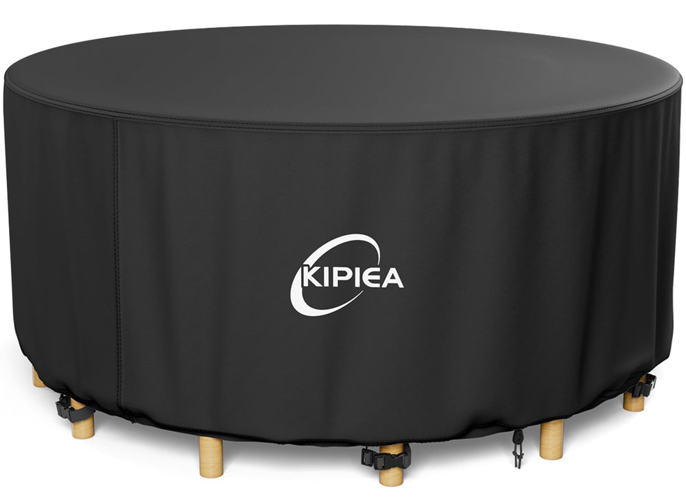 Kipiea front packaging showing cover and size, protects furniture outdoors