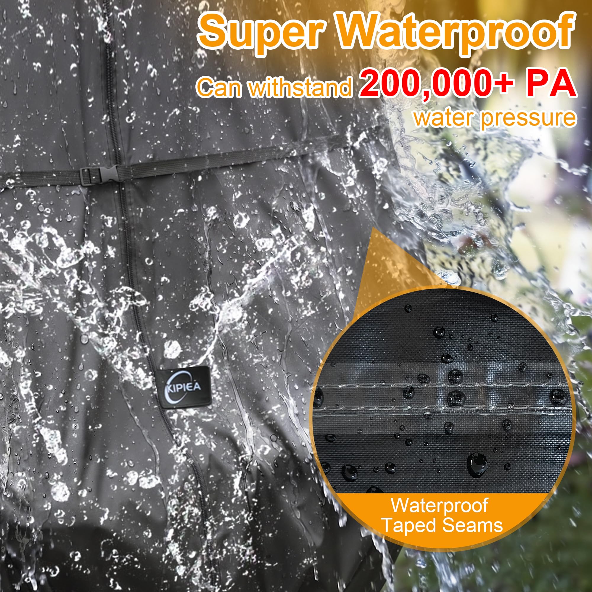 Kipiea mid strap anti-slip lock close-up preventing cover slippage