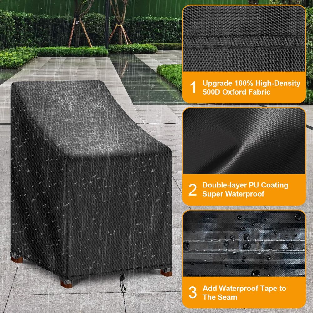 Kipiea sealed seam tape detail preventing leaks and keeping chair dry