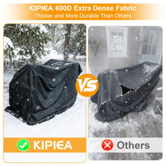 Kipiea side profile showing tailored fit on a two-stage snow blower