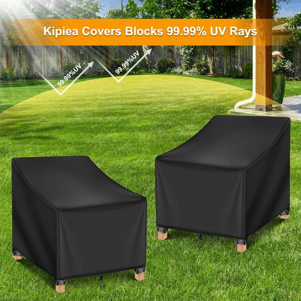 Kipiea storage bag with folded covers for compact offseason storage convenience