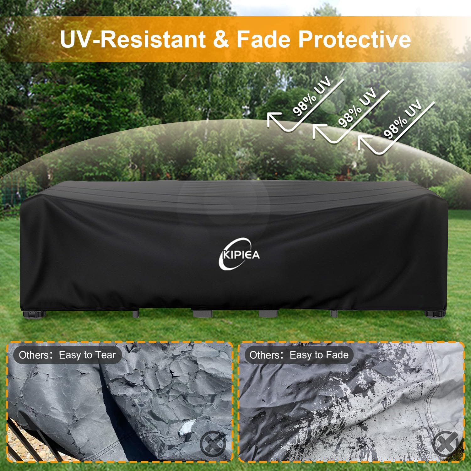 Kipiea storage bag packed for compact off-season storage convenience
