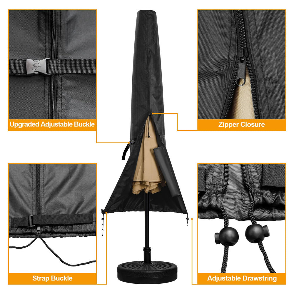 Kipiea foldable support rod inside cover preventing sag and pooling
