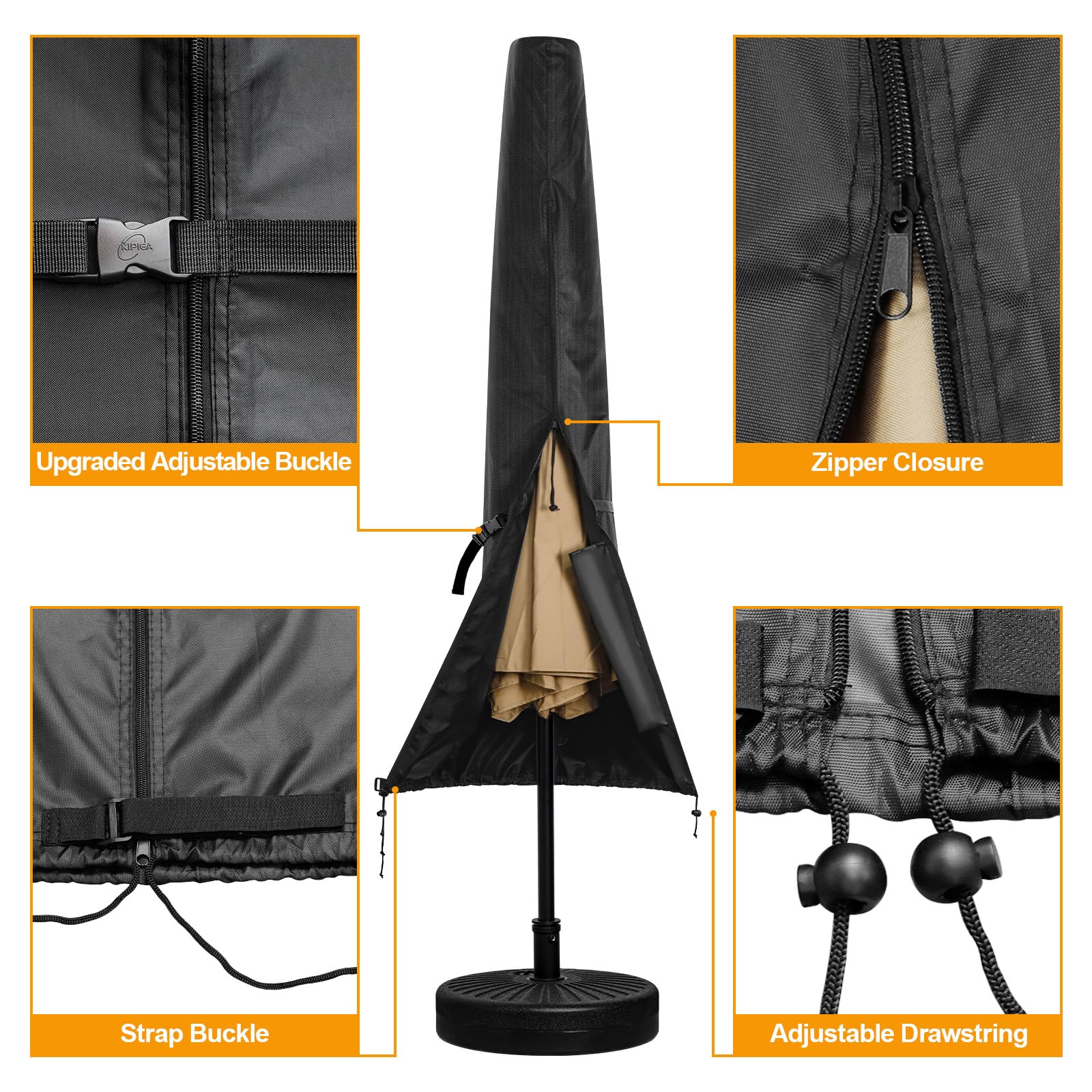 Kipiea support rod installed simplifying cover placement and removal