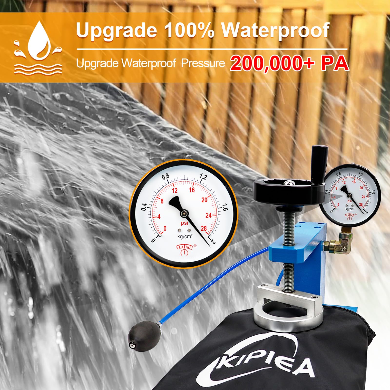 Kipiea windproof buckle and strap securing cover, prevents wind displacement