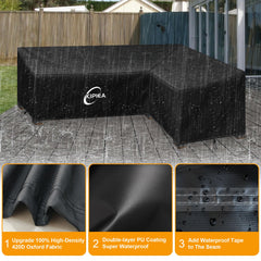 Kipiea windproof buckle and strap detail secures cover tightly in strong winds