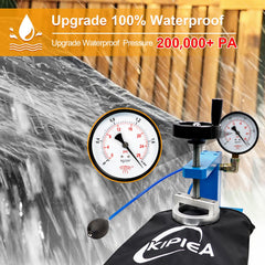 Kipiea windproof buckles and straps securing cover during gusts
