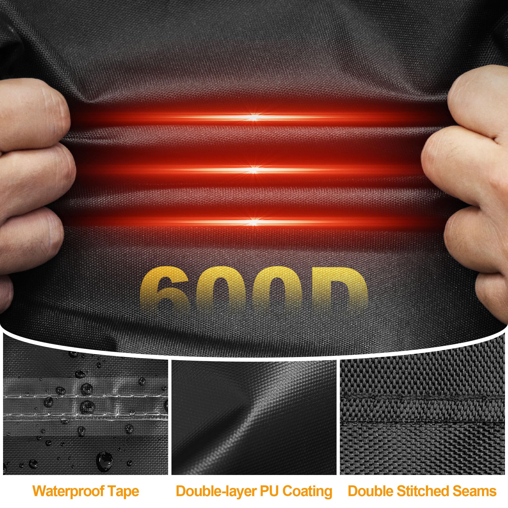 Kipiea buckle clipped to wheel, secure windproof fastening
