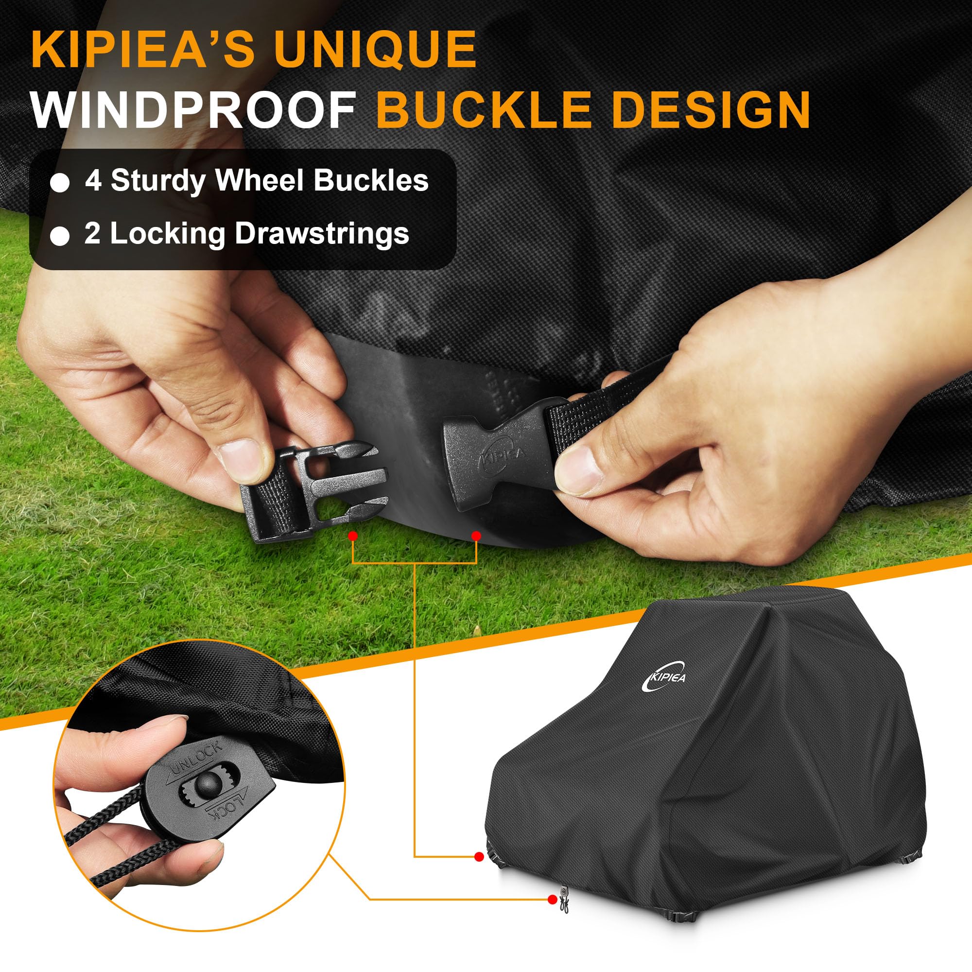 Kipiea storage bag folded cover, compact easy storage