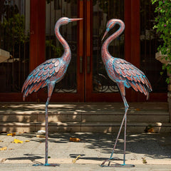 Kircust crane front view showing tall profile and garden focal benefit