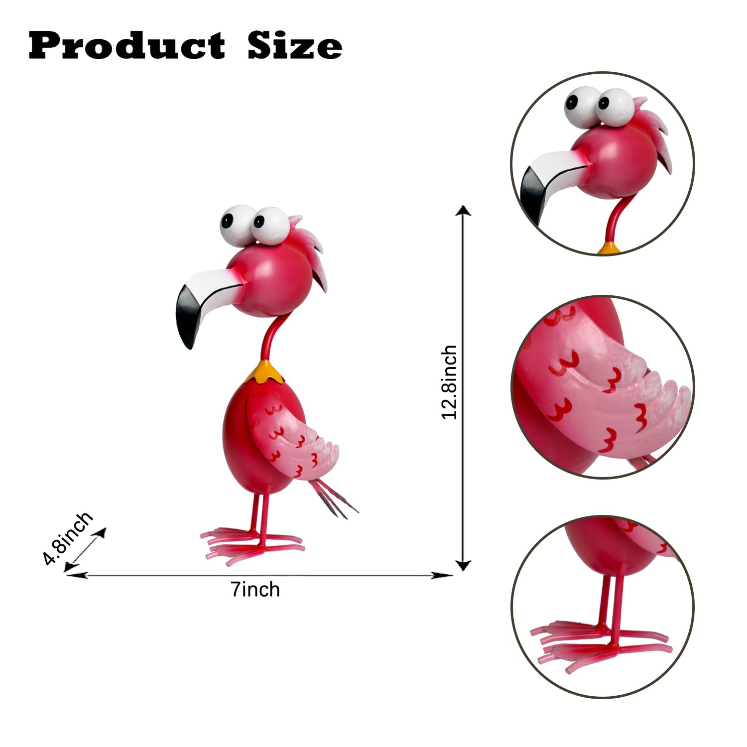Kircust flamingo on porch display boosting curb appeal and welcoming feel