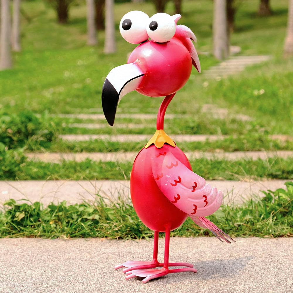 Kircust flamingo side silhouette highlighting slender shape and stance benefit