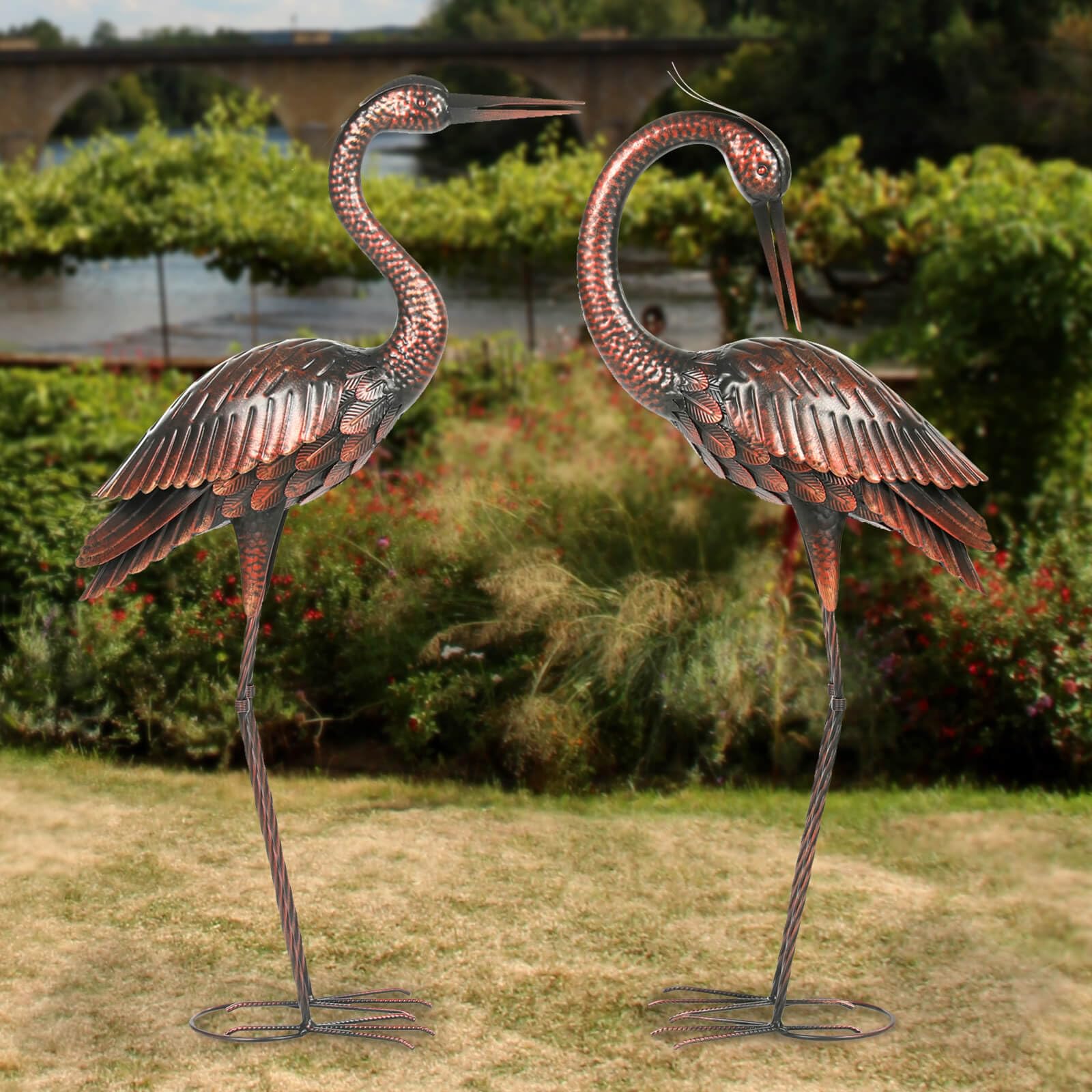 Kircust heron hand-painted finish closeup showing handcrafted visual depth