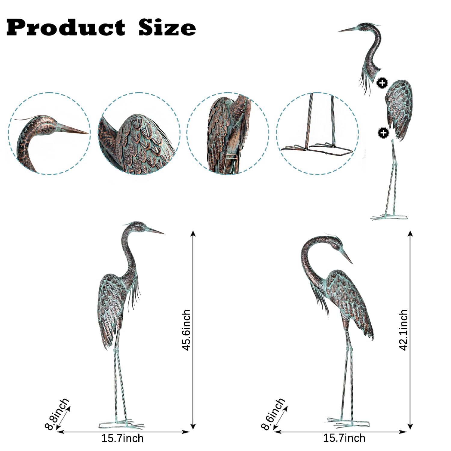 Kircust side profile illustrating graceful neck and layered metal detail