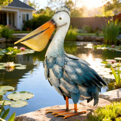 Kircust pelican front view showing lifelike coastal decoration and curb appeal