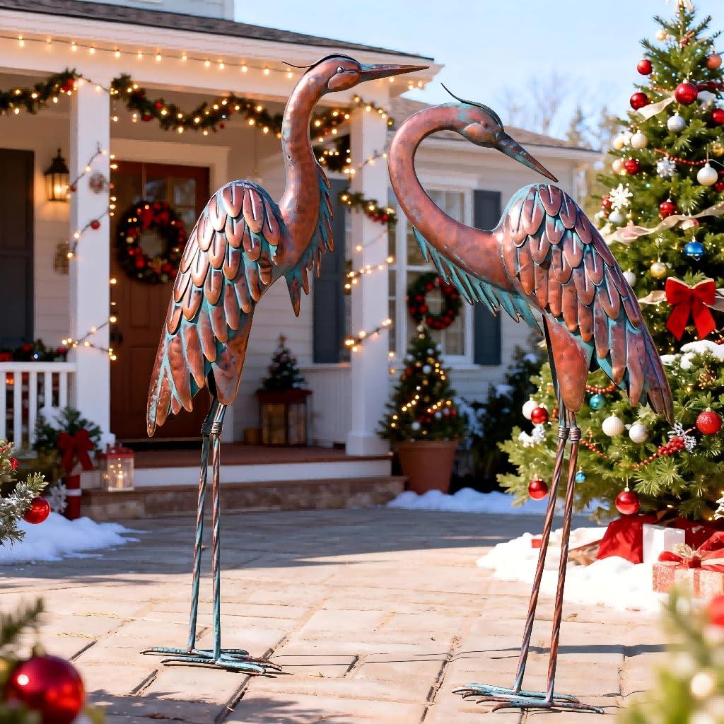 Kircust statues on patio lifestyle demonstrating instant curb appeal