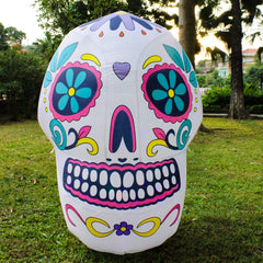 KITBONIS front view sugar skull showing colorful design and curb appeal